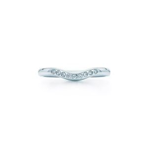 SOLD SOLD SOLD!!!Tiffany & Co Curved Ring with Diamonds